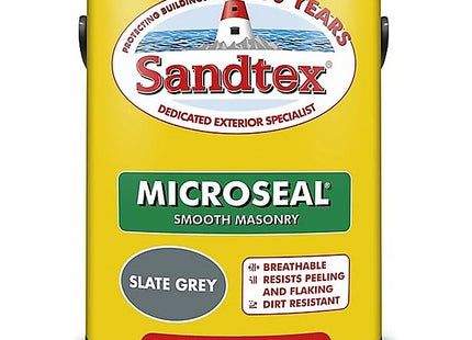 Sandtex Smooth Masonry Paint 2.5 Litre Slate Grey