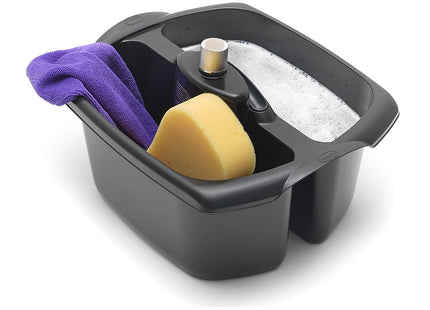 Addis Utility Cleaning Caddy with Twin Compartment and Handle, Black, 32 x 38.5 x 20 cm 516932