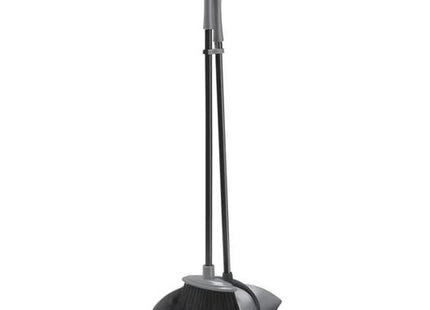 Addis Folding Long Handle Dustpan And Brush Set In Graphite