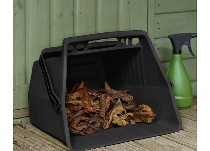 Addis Garden Leaf Lawn Clippings Scoop Tool Bucket with handle, Black, 41 x 30 x 33cm 513825