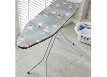 Addis Affinity Ironing Board, Silver Flamingo design, Metal, 114 x 36.5 cm 516188