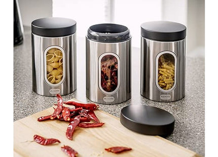 Addis Deluxe 3 Pack Canisters-Stainless Steel, 1.4 Litre 508453