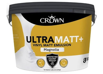 Crown Ultra Matt+ Magnolia Vinyl Matt Emulsion 10 Litre