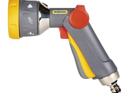 Hozelock - Multi-Spray Gun Plus: Compact Multi-task Gun, Watering & Cleaning, Lockable: 6 Spray Patterns