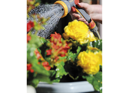 Hozelock - Multi-Spray Gun Plus: Compact Multi-task Gun, Watering & Cleaning, Lockable: 6 Spray Patterns