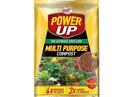Doff Power Up Multi Purpose Compost 100% Coco Coir Based Growing Medium Enriched With Nutrients