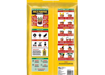 Doff Power Up Multi Purpose Compost 100% Coco Coir Based Growing Medium Enriched With Nutrients