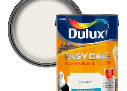 Dulux Easycare Washable & Tough Matt Emulsion Paint For Walls And Ceilings - Timeless 5 Litre
