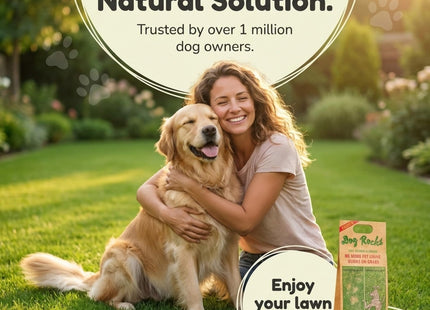 Dog Rocks - Urine Patch Preventer (200g) / Natural Dog Urine Neutraliser for Water Bowls, Grass Repair, Urine Burn Patch Repair