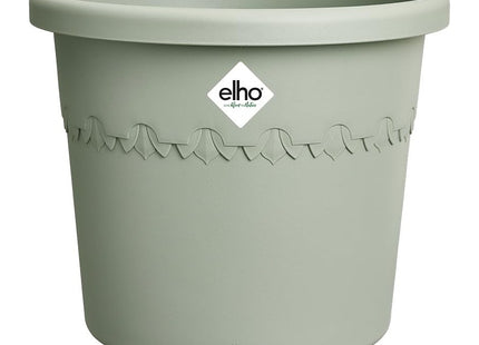 Elho Algarve Cilindro 48cm Flower Pot - Thyme Green