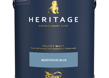 Dulux Velvet Matt Wall Paint, Boathouse Blue, 2.5 Litre