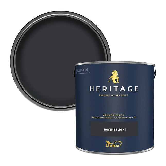 Dulux Heritage Ravens Flight Velvet matt Wall paint, 2.5 Litre