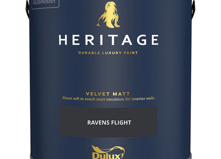 Dulux Heritage Ravens Flight Velvet matt Wall paint, 2.5 Litre