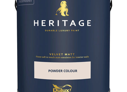 Dulux Heritage Powder Colour Velvet matt Wall paint, 2.5 Litre