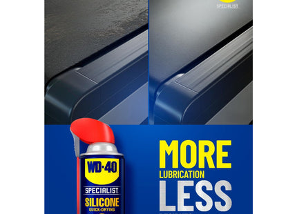 WD-40 Specialist Silicone Spray Lubricant, All-Weather Rust Protection Silicone Lubricant, 1-Pack 400ml