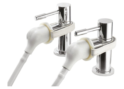 Croydex Secura Shower Head and Hose Easy Install Push On Shower Attachment for Bath Taps with 1750mm Hose Length