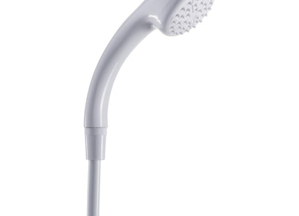 Croydex Secura Shower Head and Hose Easy Install Push On Single Shower Attachment for Bath Taps with 1750mm Hose Length