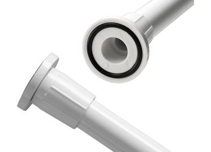 Croydex Telescopic Shower Curtain Rod Extends from 1060mm to 1830mm White