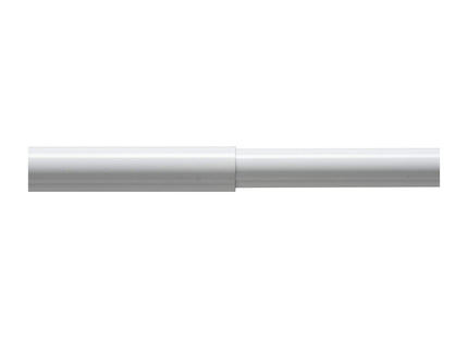 Croydex Telescopic Shower Curtain Rod Extends from 1060mm to 1830mm White