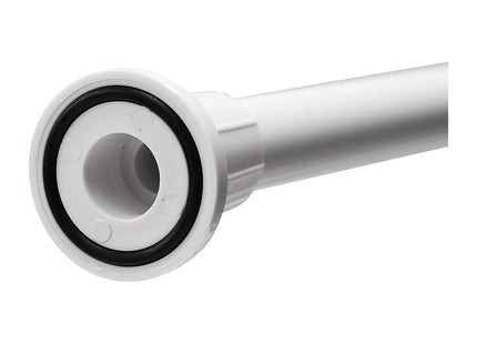 Croydex Telescopic Shower Curtain Rod Extends from 1060mm to 1830mm White