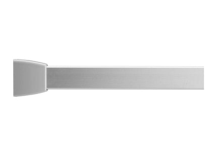 Croydex Slenderline Modular Shower Rail Kit Includes L-Shaped/U-Shaped/Straight Ceiling Support/Hooks and Gliders, Silver