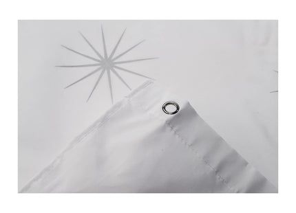 Croydex Stellar Water-Resistant Textile Shower Curtain, 1800 x 1800mm