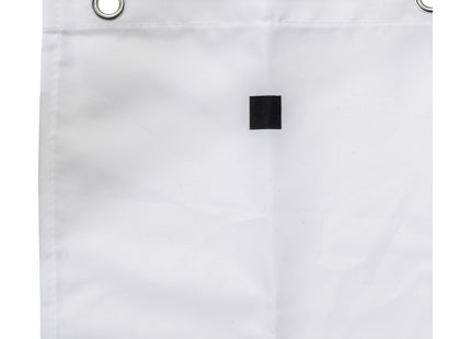 Croydex Square Dots Shower Curtain White 180 x 180cm Proseal Water Repellent AF673415