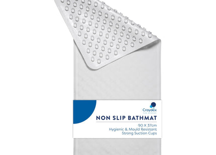 Croydex Rubagrip Bath Mat Non Slip Anti Mould for Inside Bath (90x37cm)