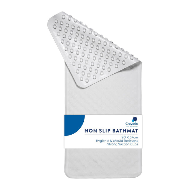 Croydex Rubagrip Bath Mat Non Slip Anti Mould for Inside Bath (90x37cm)