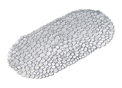 Croydex Pebbles Non-Phthalate Slip-Resistant PVC Suction Bath Mat, Clear, 70 x 35cm AG300032