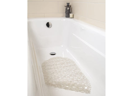 Croydex Pebbles Non-Phthalate Slip-Resistant PVC Suction Bath Mat, Clear, 70 x 35cm AG300032