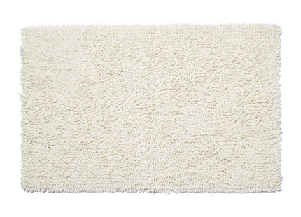 Croydex Cream Cotton Bathroom Mat with Slip-Resistant Backing