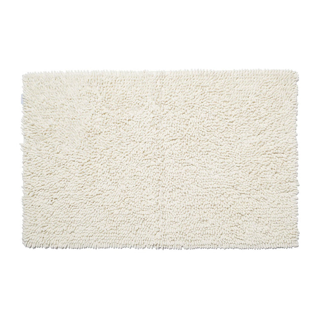 Croydex Cream Cotton Bathroom Mat with Slip-Resistant Backing