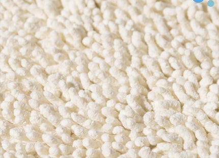 Croydex Cream Cotton Bathroom Mat with Slip-Resistant Backing