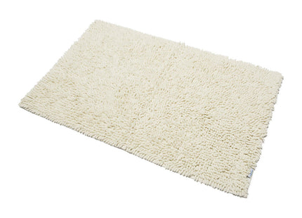 Croydex Cream Cotton Bathroom Mat with Slip-Resistant Backing