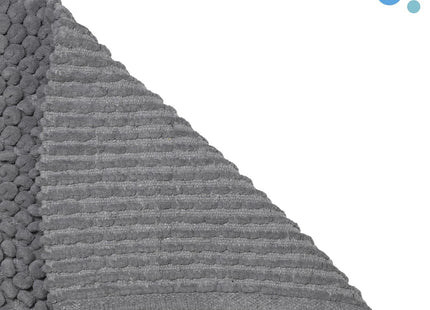 Croydex Grey Super Soft Cushioned Bath Mat with Slip-Resistant Backing