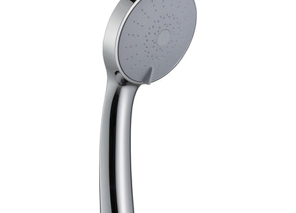 Croydex Presion Pressure Boost Chrome Shower Head - Power Shower Head for Low Pressure Systems with Five Spray Settings