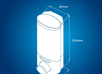 Croydex Uno Wall Mounted Refillable Soap Dispenser 350ml - Chrome