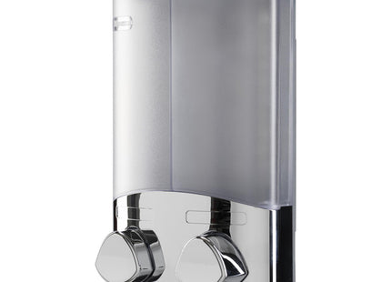 Croydex Euro Soap Dispenser Duo Wall Mounted Chrome