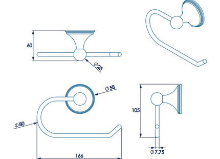 Croydex Westminster Toilet Roll Holder