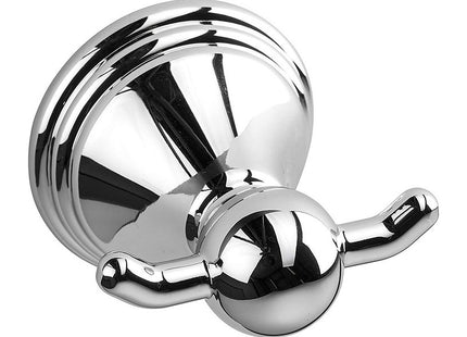 Croydex Westminster Wall Mounted Robe Hook with Zinc Alloy Construction, Chrome, Silver