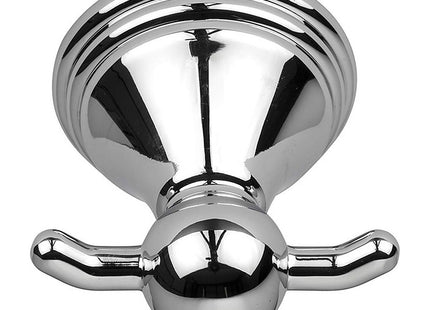 Croydex Westminster Wall Mounted Robe Hook with Zinc Alloy Construction, Chrome, Silver