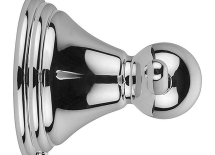 Croydex Westminster Wall Mounted Robe Hook with Zinc Alloy Construction, Chrome, Silver