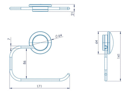 Croydex Stick 'n' Lock Toilet Roll Holder
