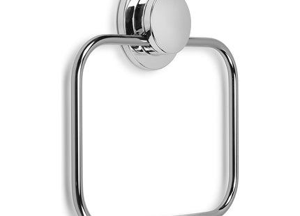 Croydex Stick 'n' Lock Self Adhesive Bathroom Towel Rail Ring Rust-Free Mild Steel