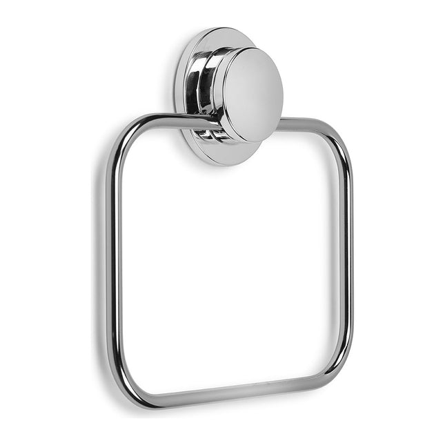 Croydex Stick 'n' Lock Self Adhesive Bathroom Towel Rail Ring Rust-Free Mild Steel