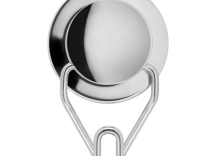 Croydex Stick 'n' Lock Towel & Robe Hooks Self-Adhesive Fixing Rust Free Chrome Finish Door Hooks for Bathroom