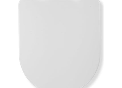 Croydex Eyre Soft Close Toilet Seat D Shape Antibacterial Treated Surface (White D-Shape)
