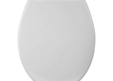 Croydex White Soft Close Toilet Seat Thermoset Flexi-Fix Hinges (Constance)
