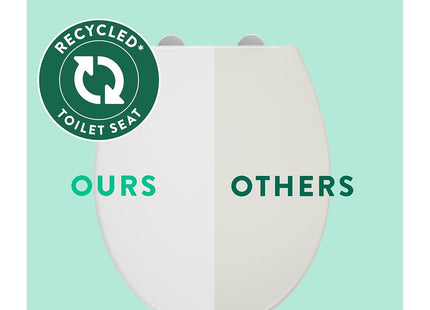 Croydex Coniston White Toilet Seat Eco-Friendly Recycled Plastic
